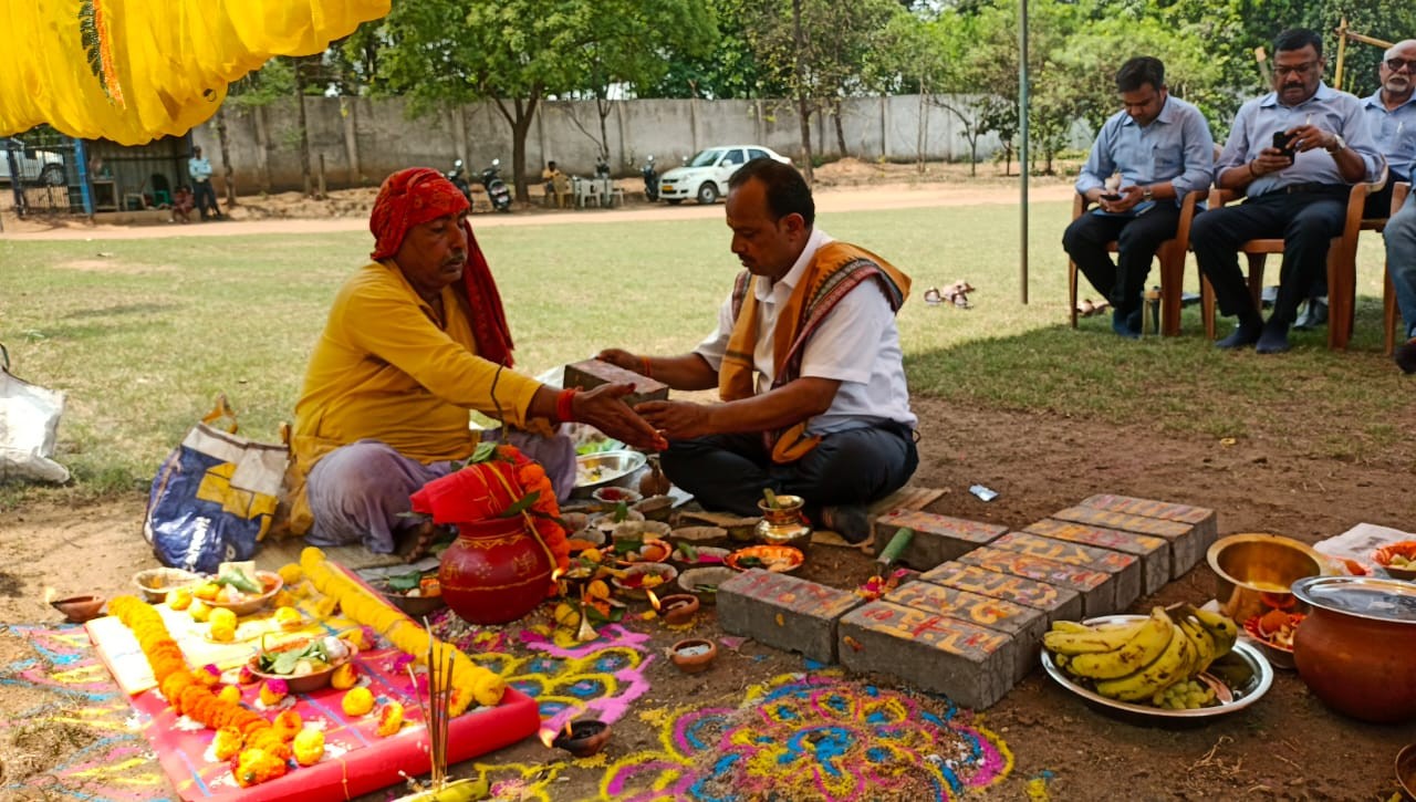 BHUMI PUJAN FOR CONSTRUCTION OF NEW BUILDING