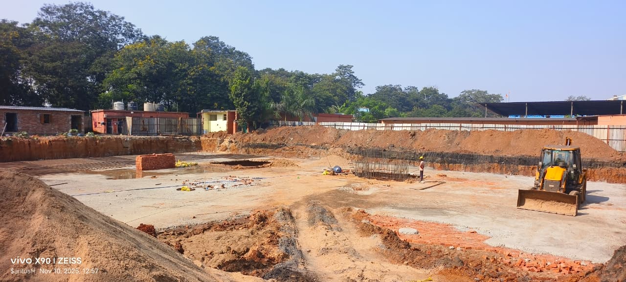 New school building construction going on 